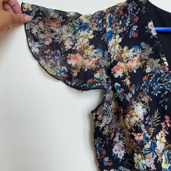 Floral Wrap Skater Dress - Picture 2 of 6